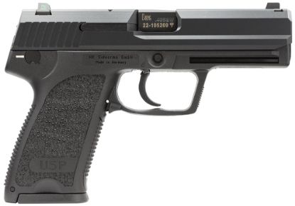 Picture of Hk 81000319 Usp V7 Lem 40 S&W Caliber With 4.25" Barrel, 13+1 Capacity, Overall Black Finish, Serrated Trigger Guard Frame, Serrated Steel Slide, Polymer Grip & Night Sights Includes 3 Mags 