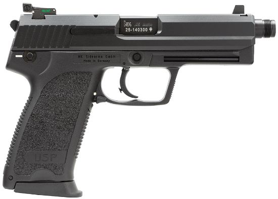 Picture of Hk 81000351 Usp Tactical V1 45 Acp 5.09" 12+1 (3) Black Black Steel Slide Black Polymer Grip Adj Night Sights 