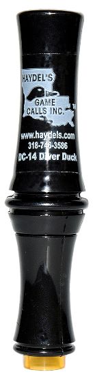 Picture of Haydel's Game Calls Dc14 Diver Duck Open Call Attracts Ducks Black Acrylic 