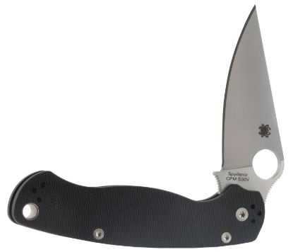 Picture of Spyderco C81gp2 Para Military 2 3.42" Folding Drop Point Plain Cpm S45vn Ss Blade Black G10 Handle Includes Pocket Clip 