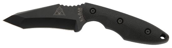 Picture of Ka-Bar 2486 Tdi Hell Fire 3.56" Fixed Recurve Tanto Plain Black 1095 Cro-Van Blade, Black Ultramid Handle, Includes Sheath 