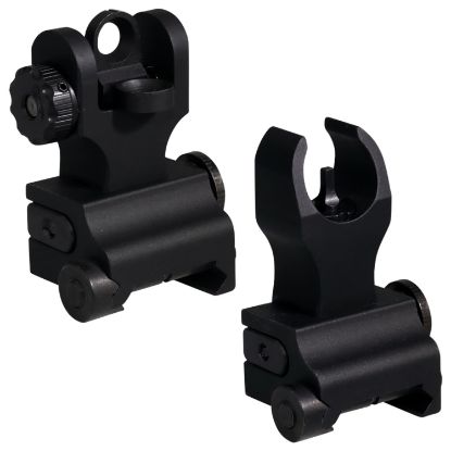 Picture of Samson Qfhka2pkg Quick Flip Folding Sights Front(Hk) & Rear (A2) Black Anodized For Ar-15 