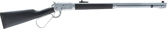 Picture of Taylors & Company 220089 1892 Alaskan Take-Down 357 Mag Caliber With 7+1 Capacity, 16" Barrel, Matte Chrome Metal Finish & Softtouch Black Synthetic Stock Right Hand (Full Size) 