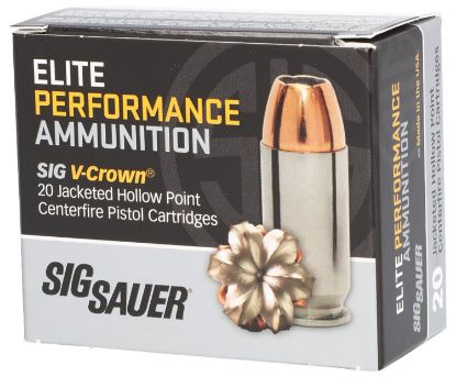 Picture of Sig Sauer E40sw120 Elite Performance 40 S&W 165 Gr V Crown Jacketed Hollow Point 20 Per Box/ 10 Case 