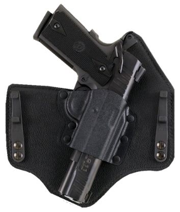 Picture of Galco Kt600b Kingtuk Deluxe Iwb Black Kydex/Leather Compatible W/Glock 42 Uniclip Mount Right Hand 