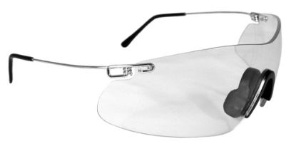 Picture of Radians Cp5710cs Clay Pro Shooting Glasses Adult Clear Lens Wraparound Silver Frame 