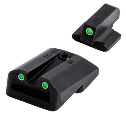 Picture of Truglo Tg231g1a Tritium Green Tritium Front & Rear/Black Nitride Fortress Frame, Compatible W/Glock 42/43/43X/48 Except Mos, Front Post/Rear Dovetail Mount 