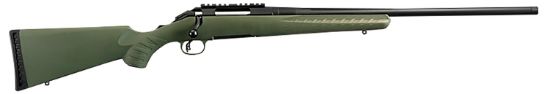 Picture of Ruger 6945 American Predator Full Size 22-250 Rem 4+1 22" Matte Black Threaded Barrel, Matte Black Picatinny Rail Steel Receiver, Moss Green Fixed Synthetic Stock 