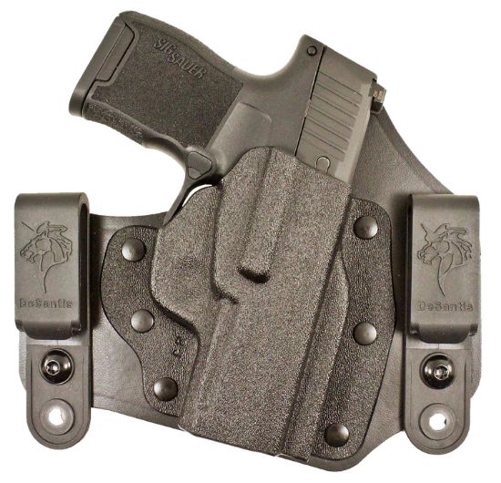 Picture of Desantis Gunhide 105Kay8z0 Intruder Iwb/Owb Black Leather Belt Clip Fits Glock 42 Right Hand 