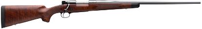 Picture of Winchester Repeating Arms 535203212 Model 70 Super Grade 243 Win Caliber With 5+1 Capacity, 22" Barrel, High Polished Blued Metal Finish & Satin Fancy Walnut Stock Right Hand (Full Size) 