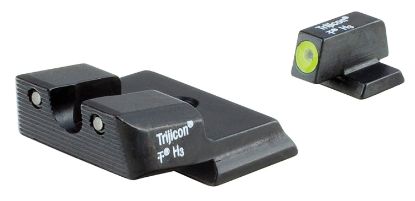 Picture of Trijicon 600721 Hd Night Sights-Smith & Wesson M&P Shield Black | Green Tritium Yellow Outline Front Sight Green Tritium Black Outline Rear Sight 