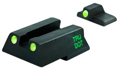 Picture of Meprolight Usa 115453101 Tru-Dot Black | Green Tritium Front Sight Green Tritium Rear Sight Set 