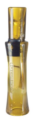 Picture of Duck Commander Dc2011 Triple Threat Open Call Triple Reed Mallard Hen Sounds Attracts Ducks Yellow Polycarbonate 