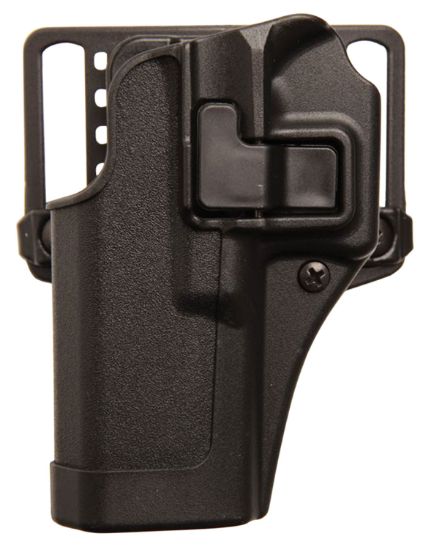 Picture of Blackhawk 410567Bkl Serpa Cqc Owb Matte Black Polymer Belt Loop/Paddle Compatible W/Glock 42 Left Hand 