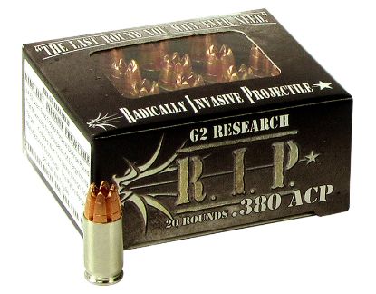 Picture of G2 Research G00001 R.I.P 380 Acp 62 Gr Fracturing Hollow Point 20 Per Box/ 25 Case 
