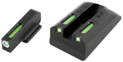 Picture of Truglo Tg13rs1a Tfx Black | Green Tritium & Fiber Optic White Outline Front Sight Green Tritium & Fiber Optic Rear Sight 