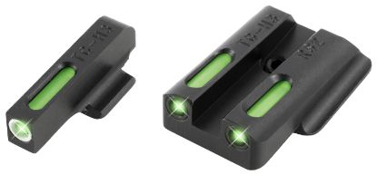 Picture of Truglo Tg13rs2a Tfx Black | Green Tritium & Fiber Optic White Outline Front Sight Green Tritium & Fiber Optic Rear Sight 