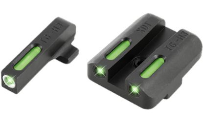 Picture of Truglo Tg13xd1a Tfx Black | Green Tritium & Fiber Optic White Outline Front Sight Green Tritium & Fiber Optic Rear Sight 