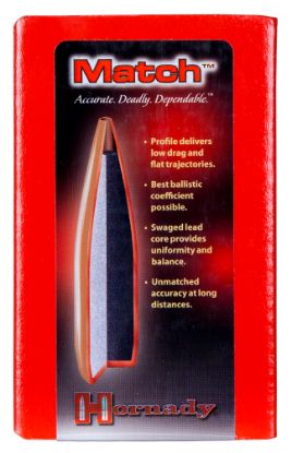 Picture of Hornady 3039 Match 30 Cal .308 155 Gr Hollow Point Boat Tail Match 100 Per Box/ 15 Case 