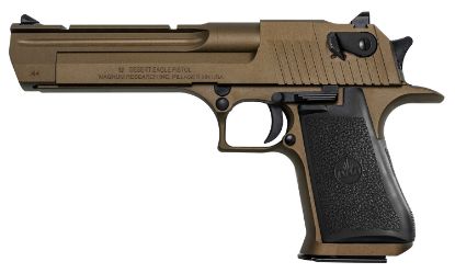 Picture of Magnum Research De44cabb Desert Eagle Mark Xix *Ca Compliant 44 Rem Mag 6" 8+1 Burnt Bronze Cerakote Carbon Steel Frame & Slide Black Rubber Grip 