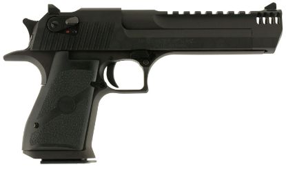 Picture of Magnum Research De44imb Desert Eagle Mark Xix 44 Rem Mag 6" With Muzzle Brake 8+1 Matte Black Carbon Steel Frame & Slide Black Rubber Grip 