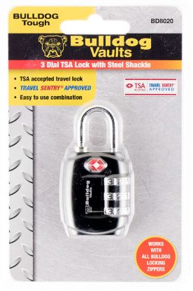 Picture of Bulldog Bd8020 Tsa Lock Open With Combination Black Steel 