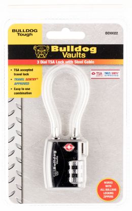 Picture of Bulldog Bd8022 Cable Lock Open With Combination Metal 