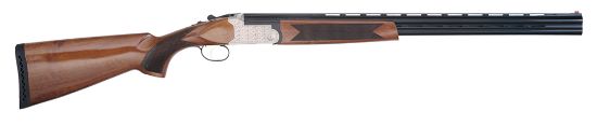 Picture of Tristar 30206 Setter S/T 20 Gauge 26" 2Rd 3" Silver Engraved Rec Semi-Gloss Turkish Walnut Stock Right Hand (Full Size) Includes 5 Mobilchoke 