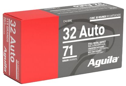 Picture of Aguila 1E322110 Target & Range Handgun 32Acp 71Gr Full Metal Jacket 50 Per Box/20 Case 