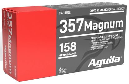 Picture of Aguila 1E572823 Target & Range 357Mag 158Gr Semi Jacketed Soft Point 50 Per Box/20 Case 