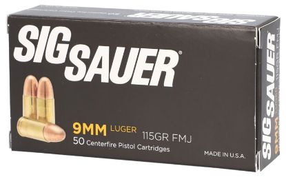 Picture of Sig Sauer E9mmb150 Elite Ball 9Mm Luger 115 Gr Full Metal Jacket 50 Per Box/ 20 Case 