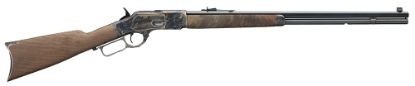 Picture of Winchester Guns 534217140 Model 1873 Sporter 44-40 Win 13+1 Cap 24" Octagon Barrel Color Case Hardened Rec Satin Oiled Walnut Fixed Straight Grip Stock Right Hand (Full Size) 