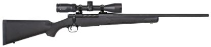 Picture of Mossberg 27932 Patriot 243 Win Caliber With 5+1 Capacity, 22" Fluted Barrel, Matte Blued Metal Finish & Black Synthetic Stock Right Hand (Full Size) Includes Vortex Crossfire Ii 3-9X40mm Scope 