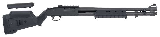 Picture of Mossberg 51773 590A1 Tactical 12 Gauge 3" 8+1 20" Parkerized Heavy-Walled Barrel Black Rec Black Fixed Magpul Sga/Moe Stock Right Hand 