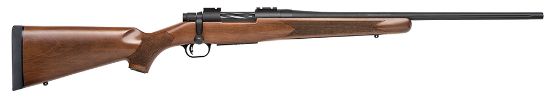 Picture of Mossberg 27835 Patriot 243 Win 5+1 22" Fluted Barrel W/Recessed Match Crown, Matte Blued Metal Finish, Spiral-Fluted Bolt, Walnut Stock, Drop Box Magazine, Adjustable Lba Trigger 