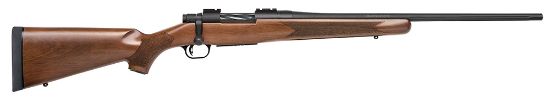 Picture of Mossberg 27841 Patriot Full Size 22-250 Rem 5+1 22" Matte Blued Fluted Barrel & Receiver, Walnut Fixed Wood Stock 