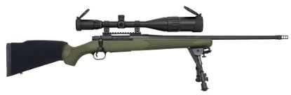 Picture of Mossberg 27924 Patriot Night Train 308 Win Caliber With 5+1 Capacity, 22" Threaded/Fluted Barrel, Matte Blued Metal Finish & Od Green Synthetic Stock Right Hand (Full Size) Includes 6-24X50mm Scope 