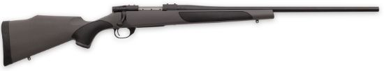 Picture of Weatherby Vgt65cmr4o Vanguard 6.5 Creedmoor 4+1 24" Barrel W/Bead Blasted Matte Blued Finish, Gray W/Black Panels Fixed Monte Carlo Griptonite Stock 