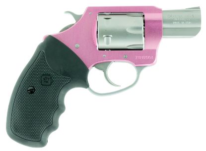 Picture of Charter Arms 52330 Pathfinder Pink Lady Small 22 Wmr, 8Rd 2" Stainless Stainless Steel Barrel & Cylinder, Pink Aluminum Frame W/Black Finger Grooved Rubber Grip, Exposed Hammer 