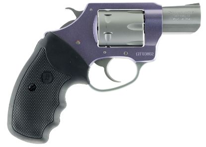 Picture of Charter Arms 52340 Pathfinder Lavender Lady Small 22 Wmr, 8 Shot 2" Stainless Steel Barrel & Cylinder, Lavender Aluminum Frame W/Black Finger Grooved Rubber Grip, Exposed Hammer 