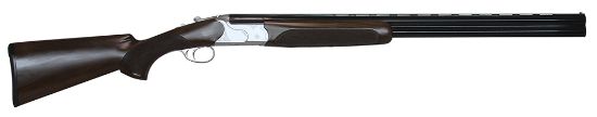 Picture of Cz-Usa 06469 Redhead Premier Reduced Length 20 Gauge Compact 3" 2Rd 24" Gloss Black Chrome Barrel, Silver Satin Chrome Metal Finish, Turkish Walnut Stock Includes 5 Chokes 