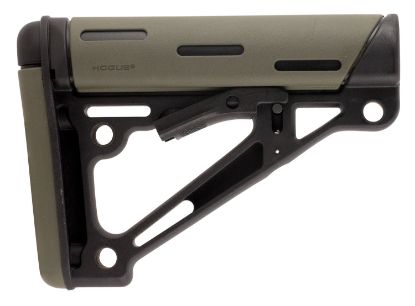 Picture of Hogue 15250 Overmolded Collapsible Buttstock Od Green Overmolded Rubber Black Synthetic Ar-15, M16, M4 