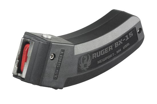 Picture of Ruger 90463 Bx-15 15Rd Magazine Fits Ruger 10/22/Sr/American Rimfire/ 77/Charger 22Lr Bx-15 Black 