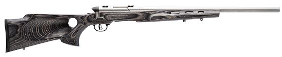 Picture of Savage Arms 96972 B.Mag Target 17 Wsm Caliber With 8+1 Capacity, 22" Barrel, Matte Stainless Metal Finish & Fixed Thumbhole Gray Laminate Stock Right Hand (Full Size) 