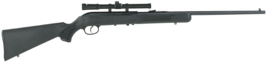 Picture of Savage Arms 40061 64 Flxp 22 Lr Caliber With 10+1 Capacity, 21" Barrel, Matte Blued Metal Finish & Matte Black Synthetic Stock Left Hand (Full Size) Includes 4X15mm Scope 