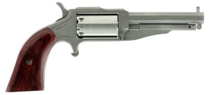 Picture of North American Arms 19603C 1860 The Earl 22 Lr Or 22 Mwr 5Rd 3" Barrel, Overall Stainless Steel Finish & Rosewood Boot Grip Includes Cylinder 