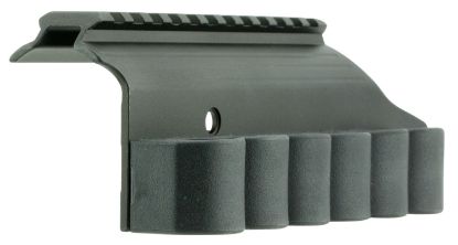 Picture of Tacstar 1081029 Sidesaddle Rail Mount Shotgun 12 Gauge Black Polymer W/Aluminum Mounting Plate With Rail Mossberg 500 And 590 Models 