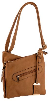 Picture of Bulldog Bdp032 Cross Body Purse W/Holster Tan Leather For Small Autos & Revolvers Ambidextrous Hand 