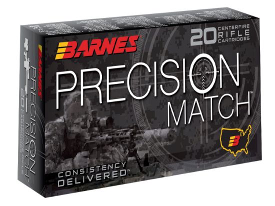 Picture of Barnes Bullets 30846 Precision Match 5.56X45mm Nato 69 Gr Open Tip Match Boat Tail 20 Per Box/ 10 Case 