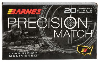 Picture of Barnes Bullets 30740 Precision Match 300 Win Mag 220 Gr Open Tip Match Boat Tail 20 Per Box/ 10 Case 